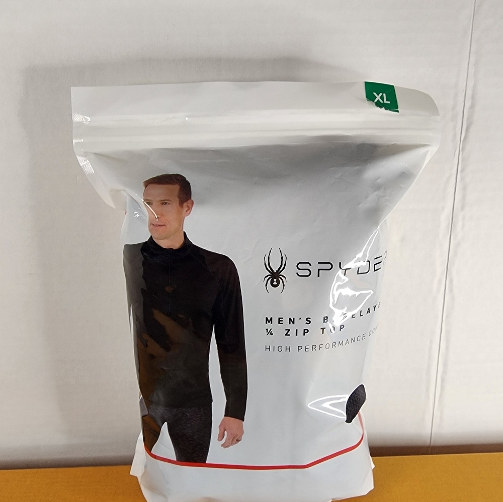 SPYDER Mens 1/3 Long Sleeve Base Layer